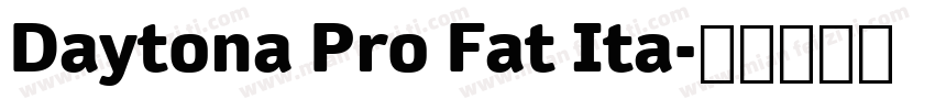 Daytona Pro Fat Ita字体转换